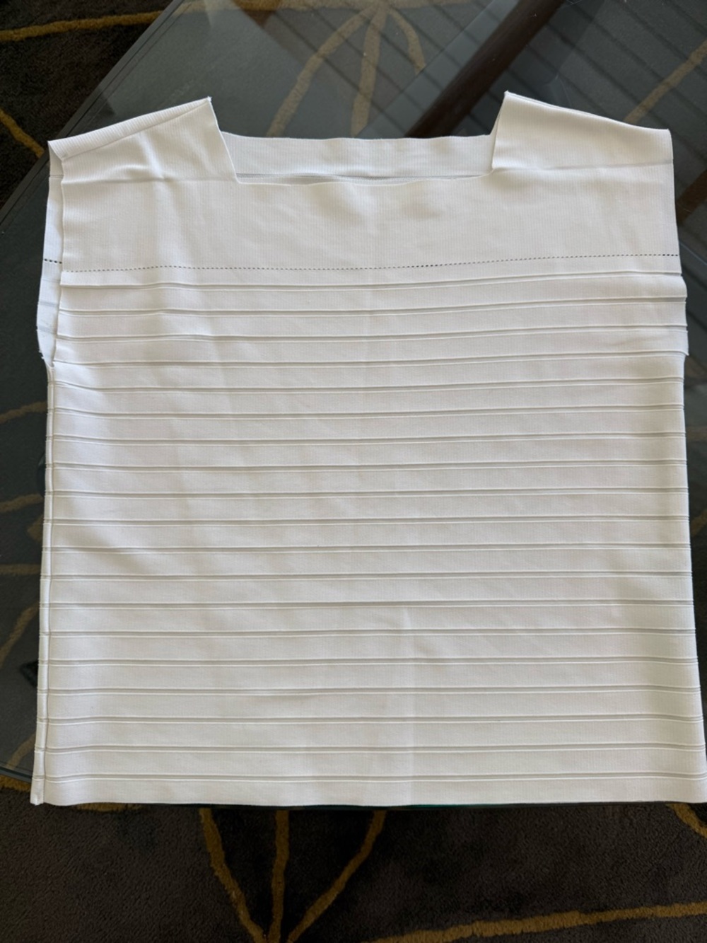 Issey Miyake White Ribbed Tank Top Size 2 or M